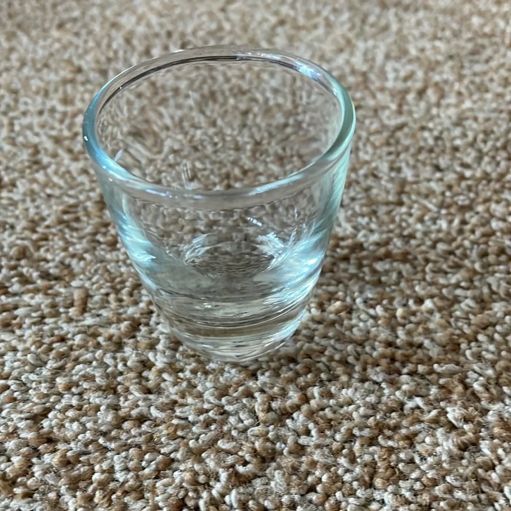 Clear shot glass 2” Tall Heavy Bottom